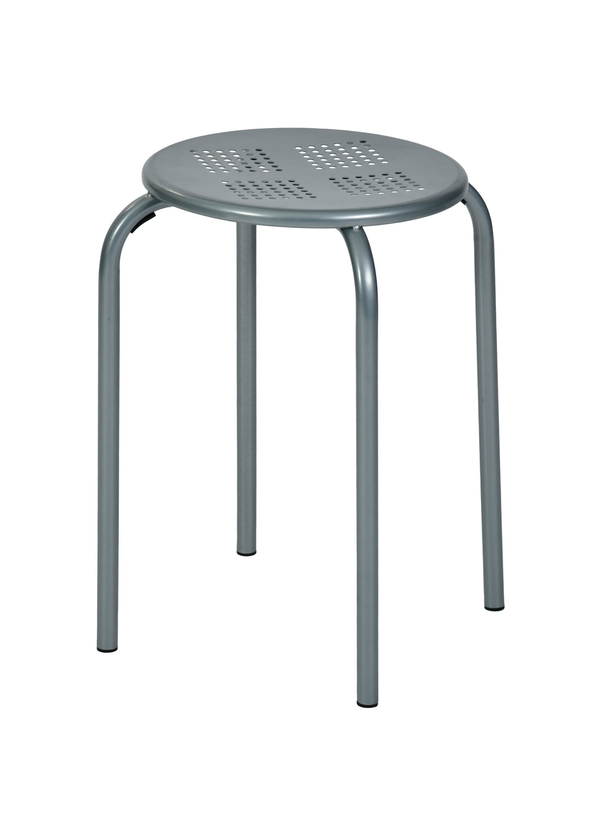 Modern Silver Metal Stool – ARON SILVER