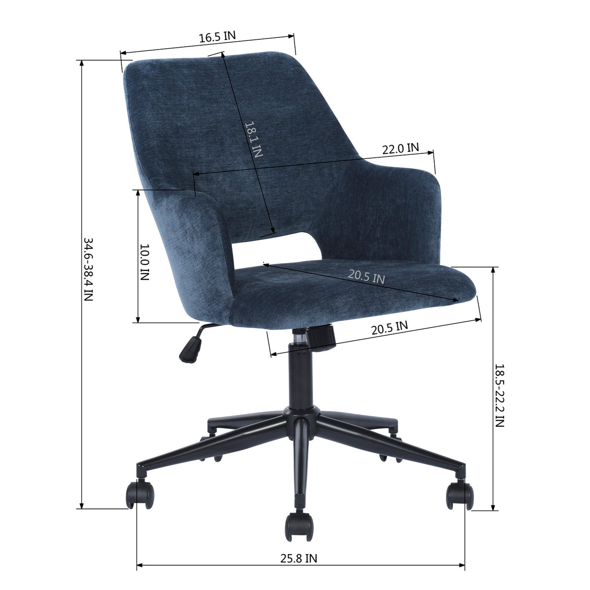 Boga Dark Blue Office Chairs