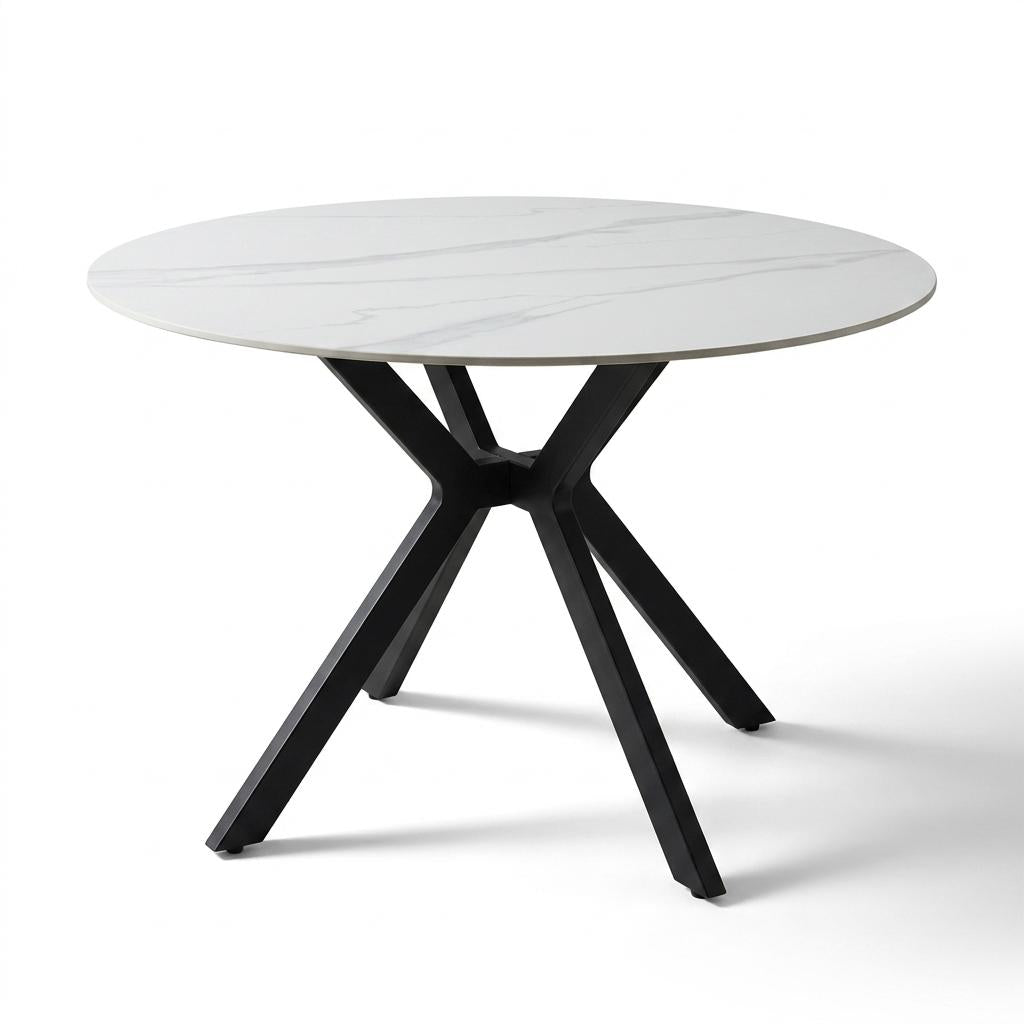 Modern Round Marble Dining Table – BROCK ROUND