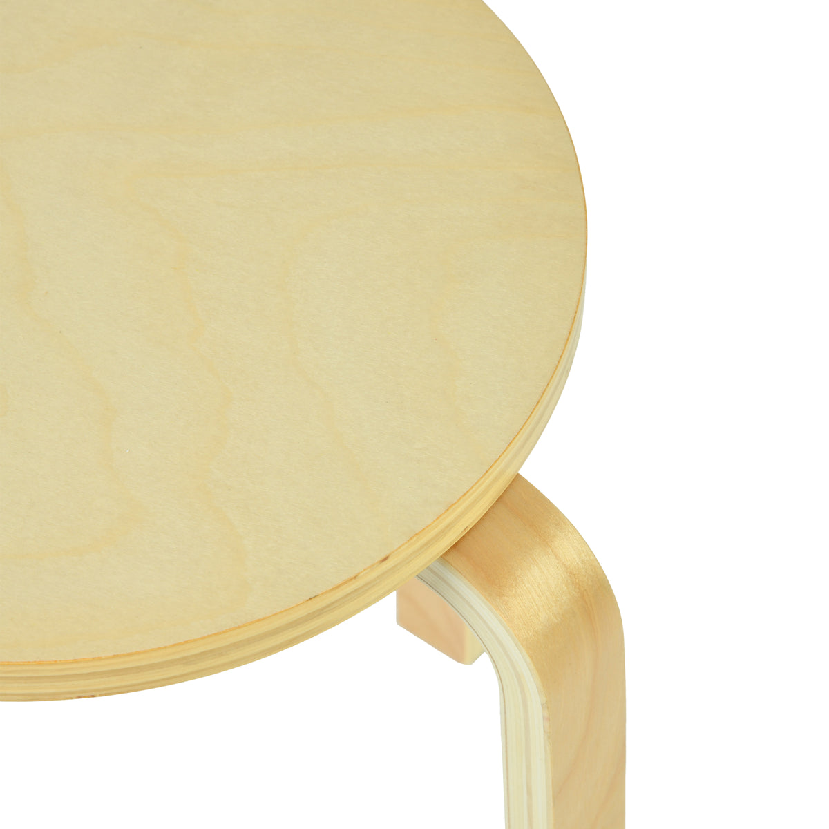 Modern Wood Stool, Poplar Multi-Layer - FROZIAN