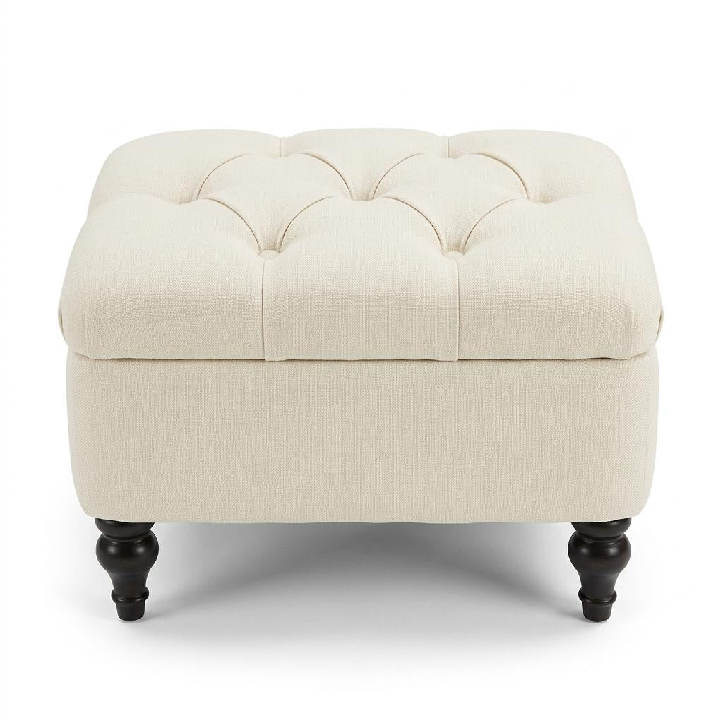Modern Ivory Upholstered Bench - JULIPA IVORY