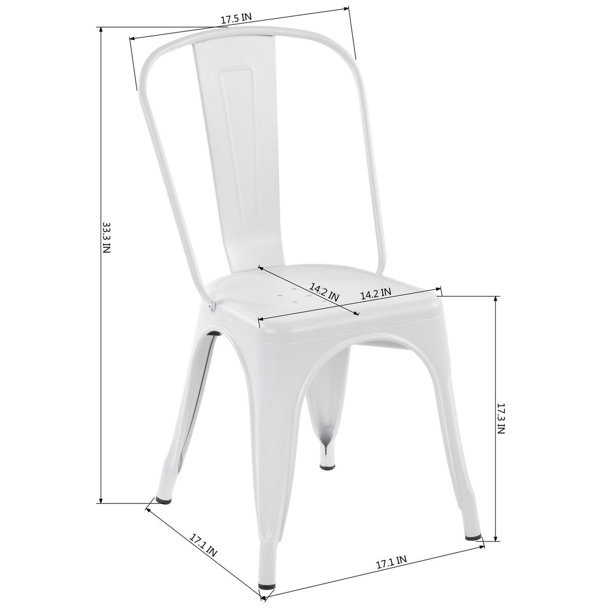 Kricox Full Metal Dining Chair