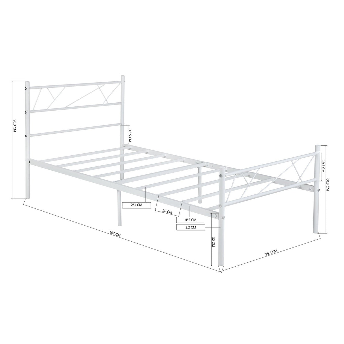 Lonita Twin Size Bed Frame