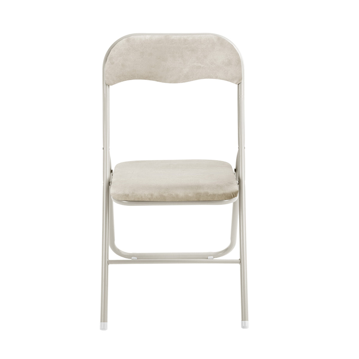 Modern Folding Chair, Soft Cushion Seat - MANGO FOLDING CHAIR OFF-WHITE