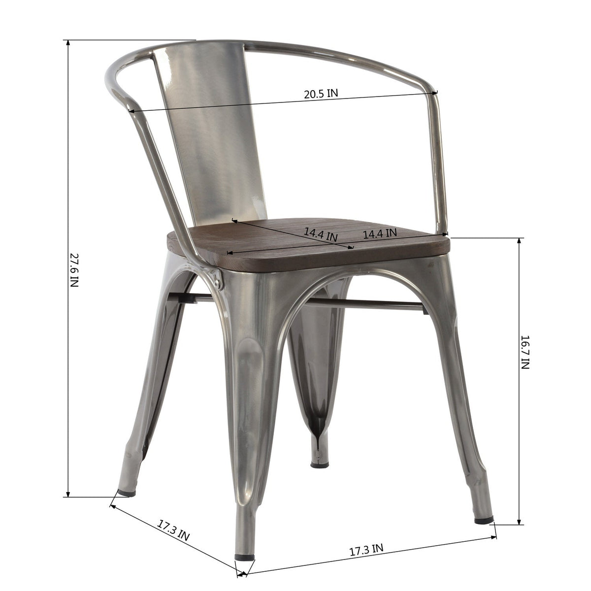 Mosan Metal Dining Chair