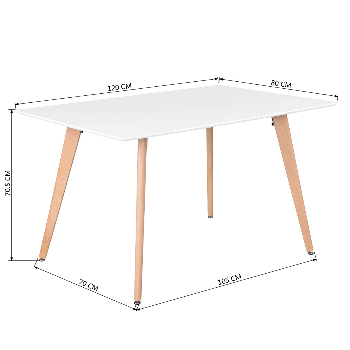 Rookie Square Leg Dining Table
