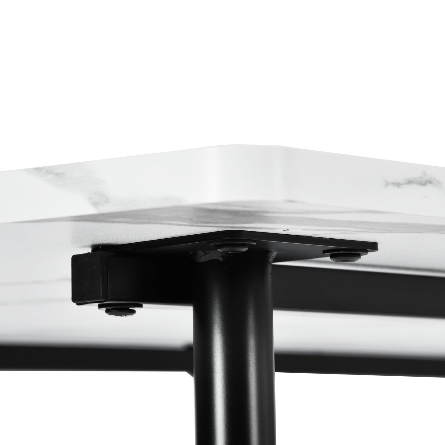 Modern Marble-Style Dining Table, Steel Frame – SANDIE MARBLE2