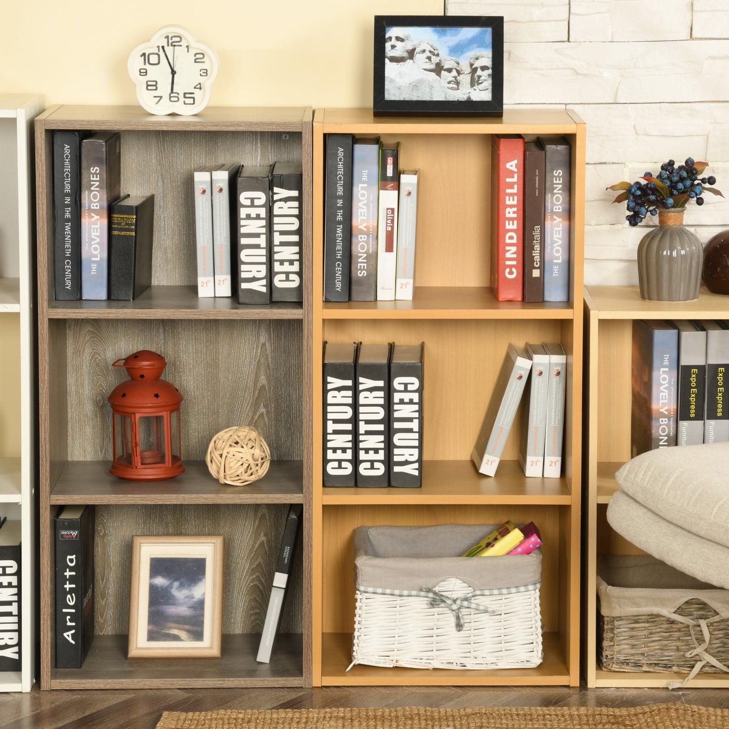 Scultura Wood 3 Cube Cabinet Organization