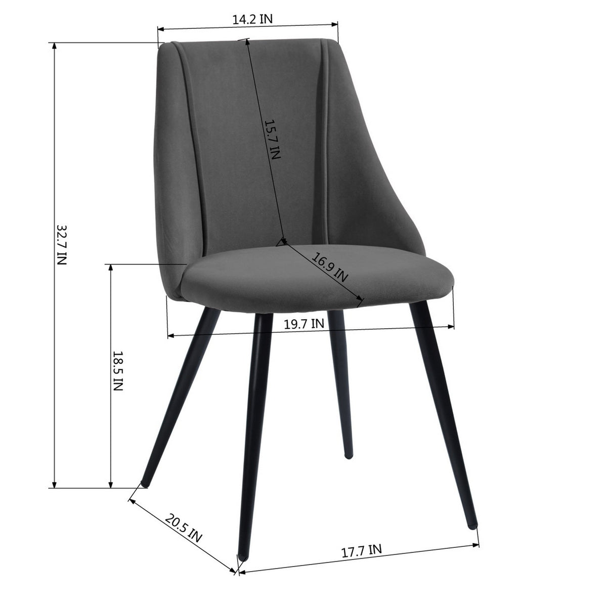 Smeg Froested Velvet Dining Chair