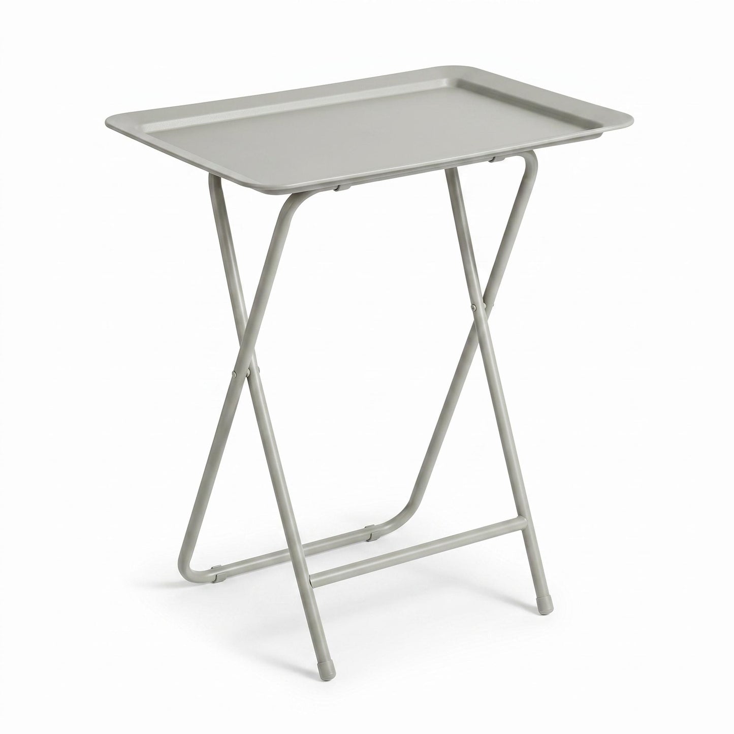 Modern Folding Table, Plastic & Steel - ST23014B-CLAY GREY