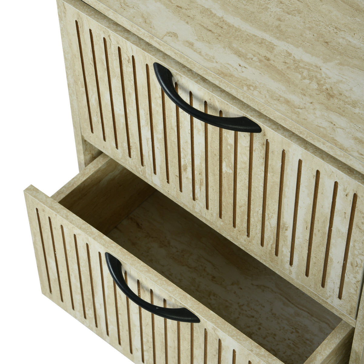 Decasualise Modern Minimalist Nightstand, MDF & Metal Frame - TAAL