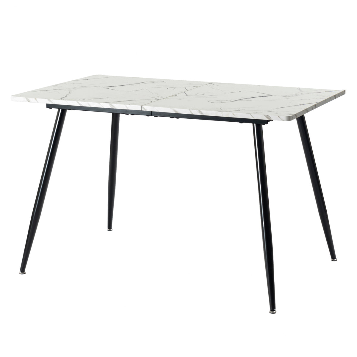 WHALEN WHITE MARBLE TABLE 120 KD Dining Table