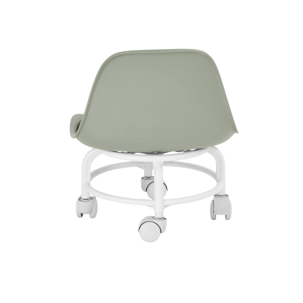 Modern Space-Saving Metal Chair - WINNEY GREEN