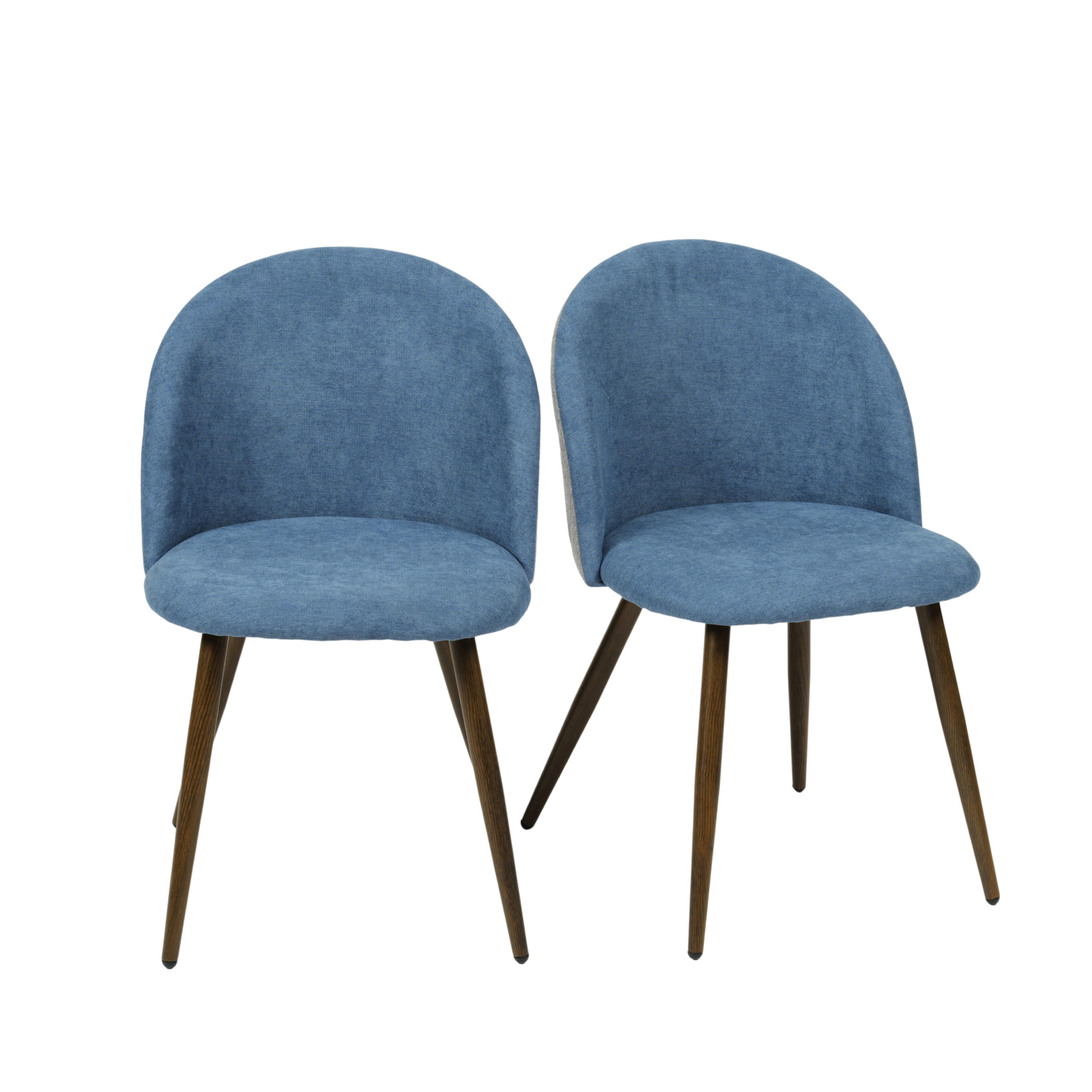 Zomba Blue Grey 2Pcs Nl Dining Chairs