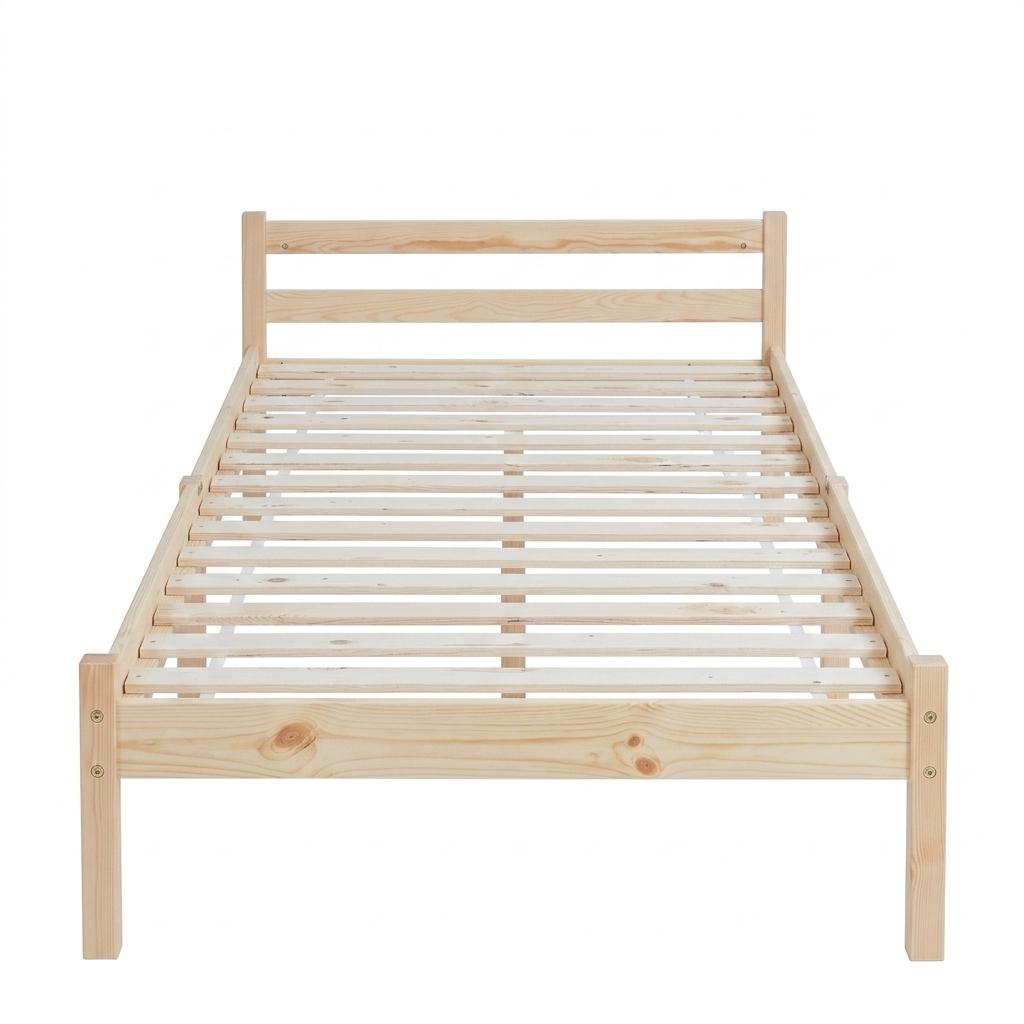 Modern Pine Frame, Space-Saving Single Bed - FIRENZE A