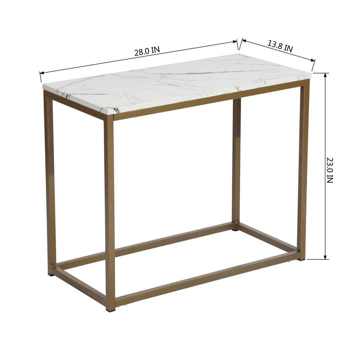 Adria End Table Gold Leg A End Tables