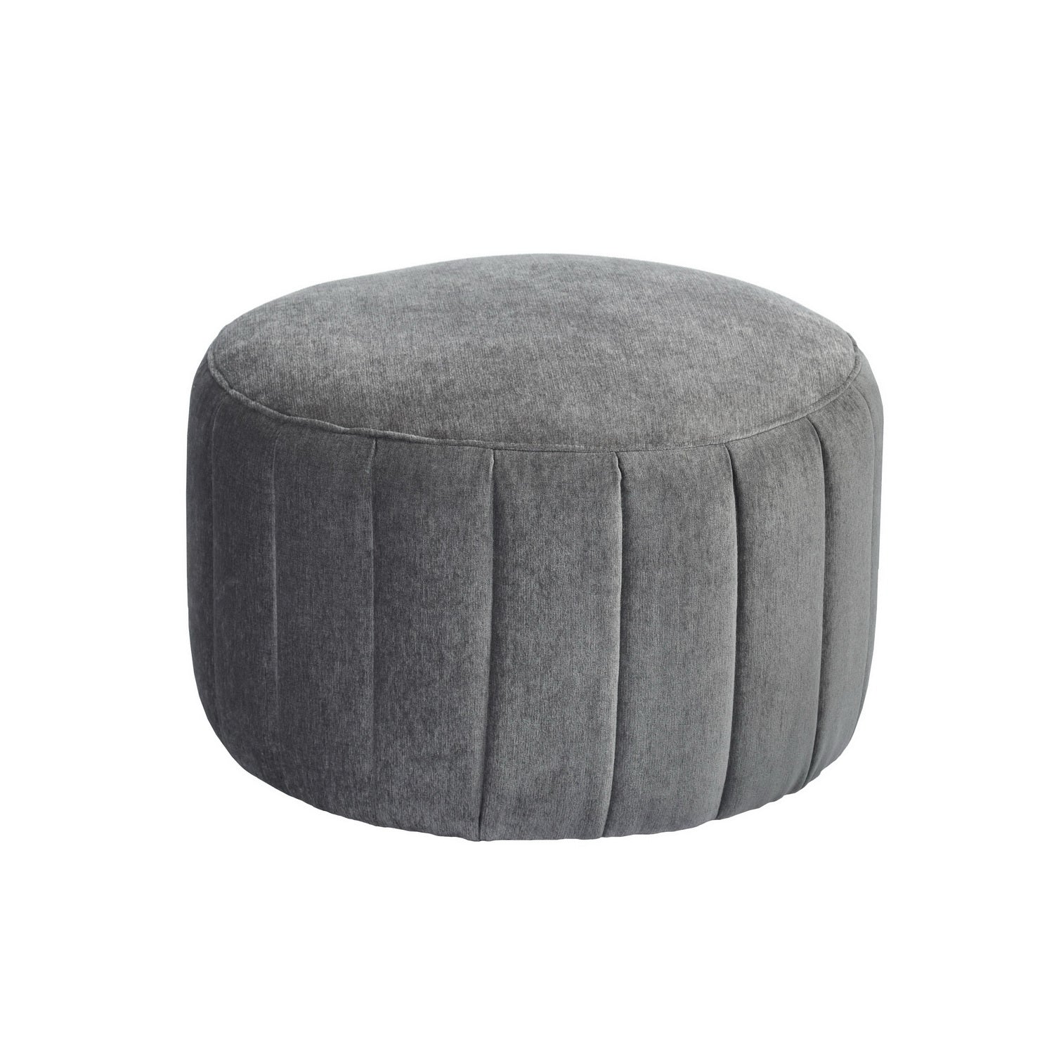Akbar Large Grey Ottoman