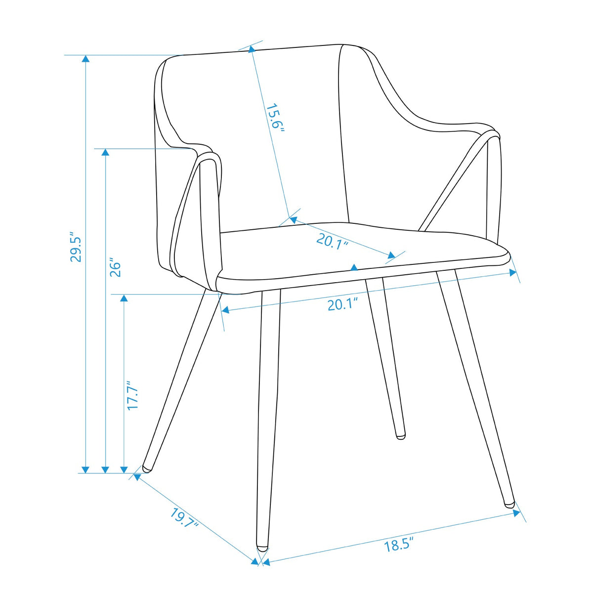 Aldridge Dark Green Ukfr Dining Chairs