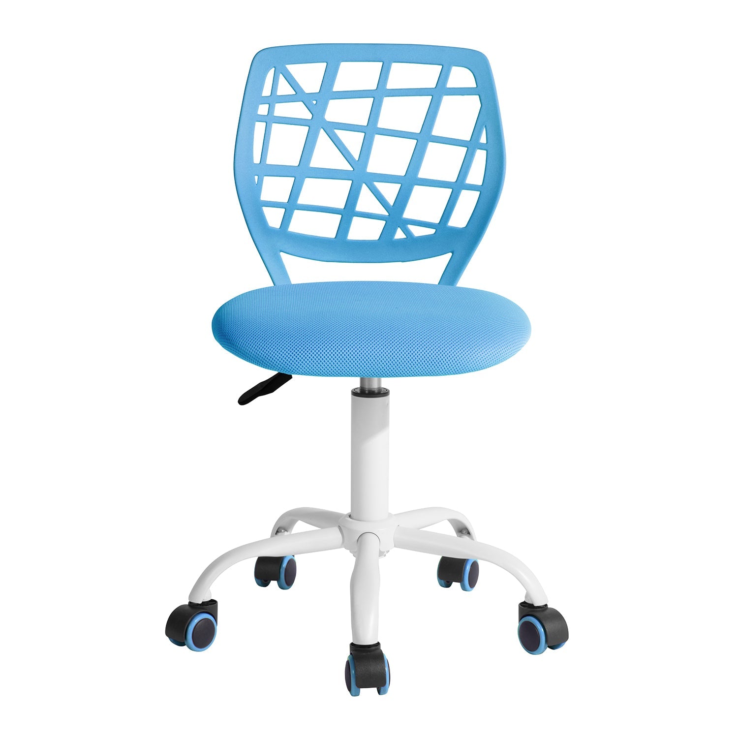 Carnation Blue Plica Office Chairs