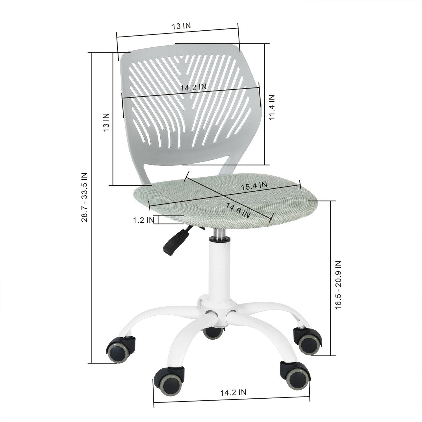 Carnation Grey Backrest Office Chairs