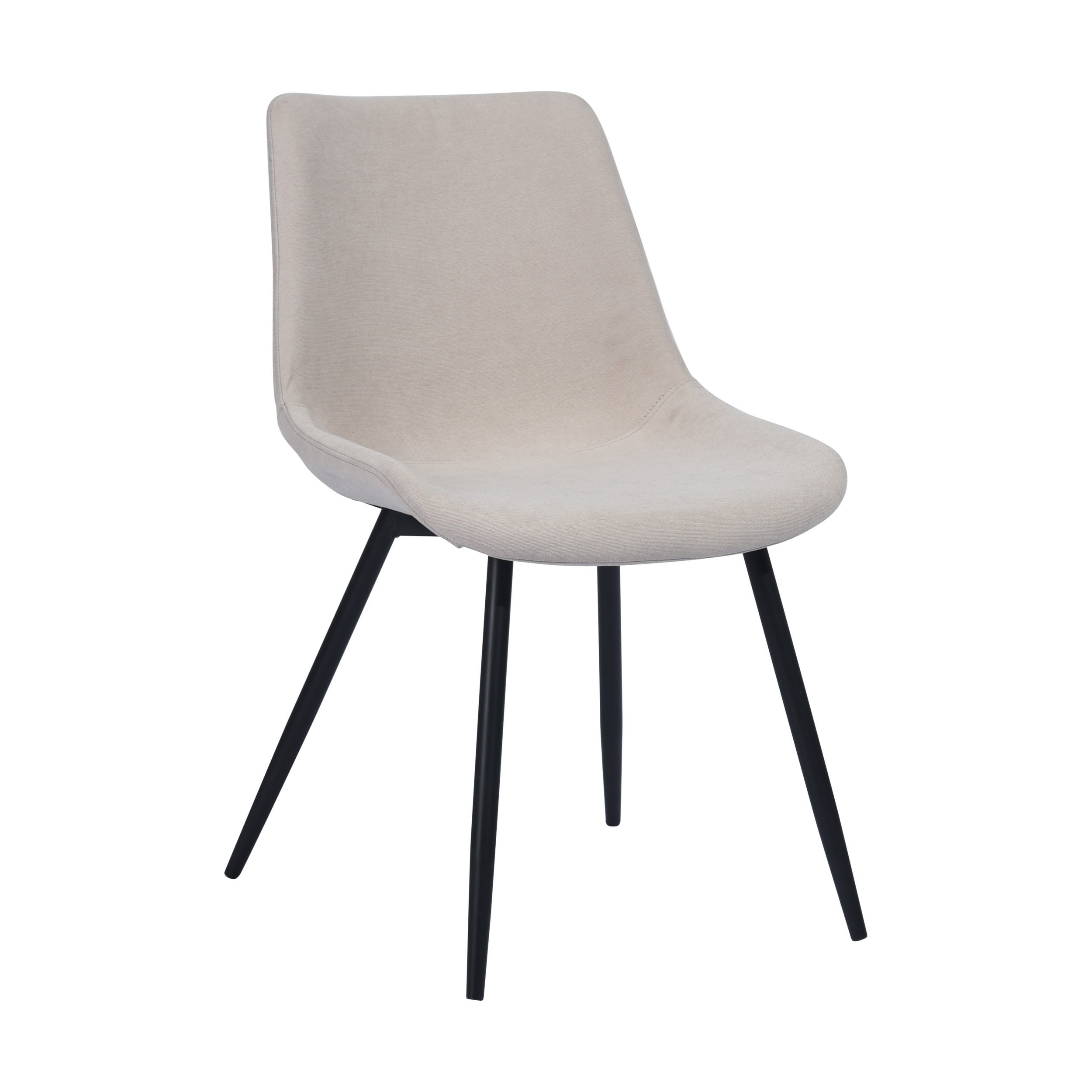 Casemiro Fabric Beige Dining Chair