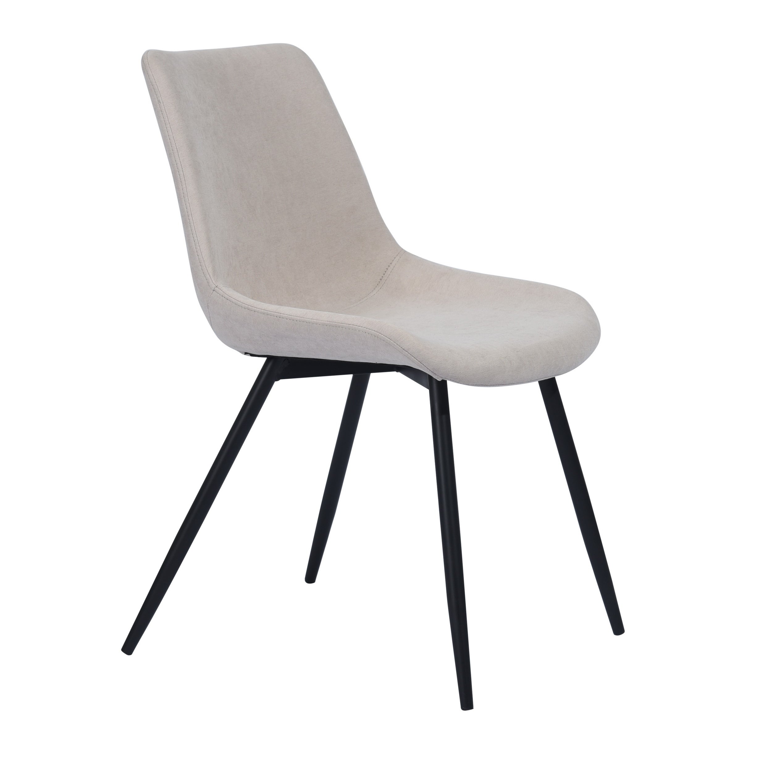 Casemiro Fabric Beige Dining Chair