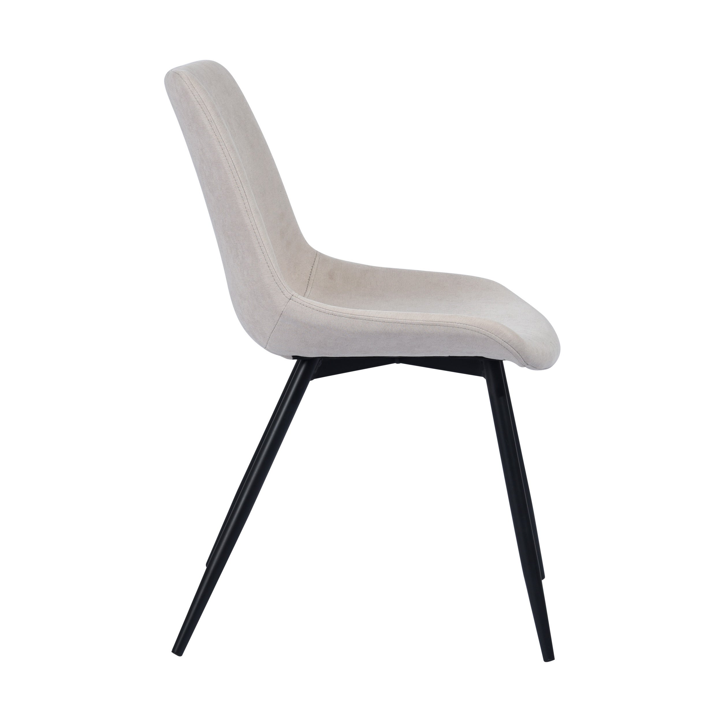 Casemiro Fabric Beige Dining Chair