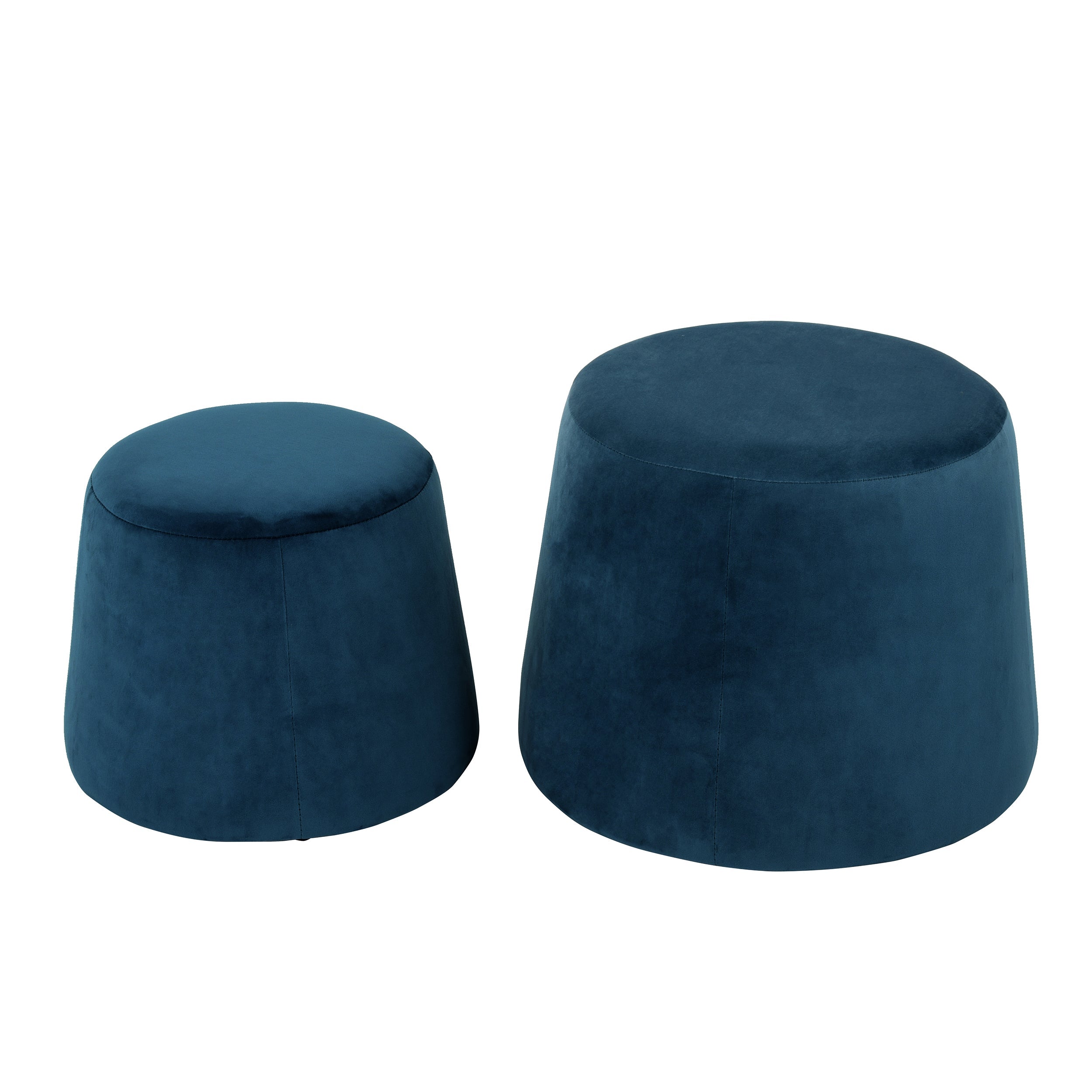 Cliff Velvet Dark Blue Ottomans