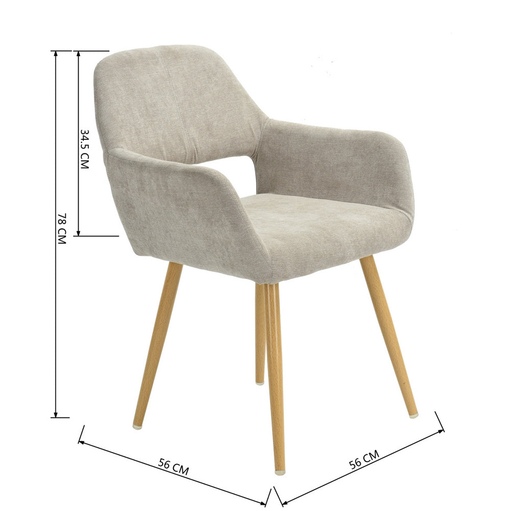 Cromwell Beige Dining Chairs
