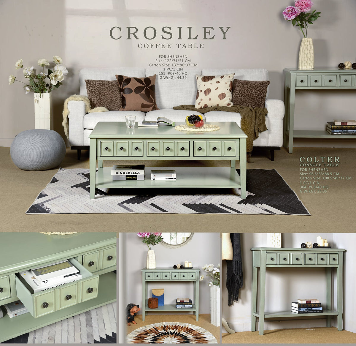 Crosiley End Tables