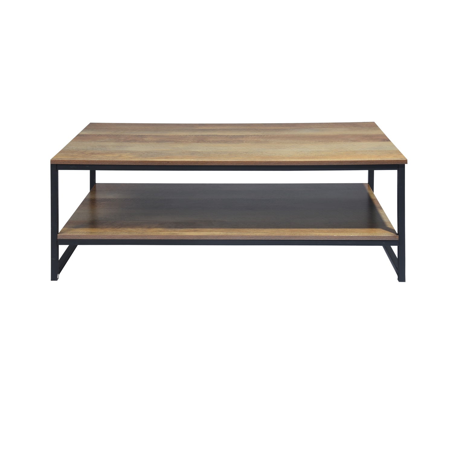 Facto Coffee Table 2 Levels Dark Wood Coffee Tables