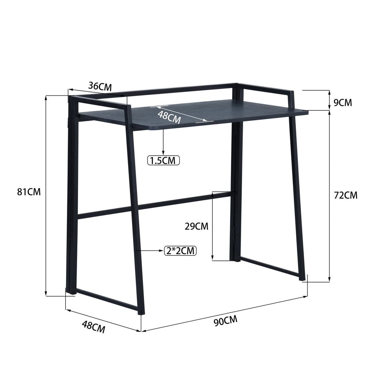 Laboom Black Wood Desks