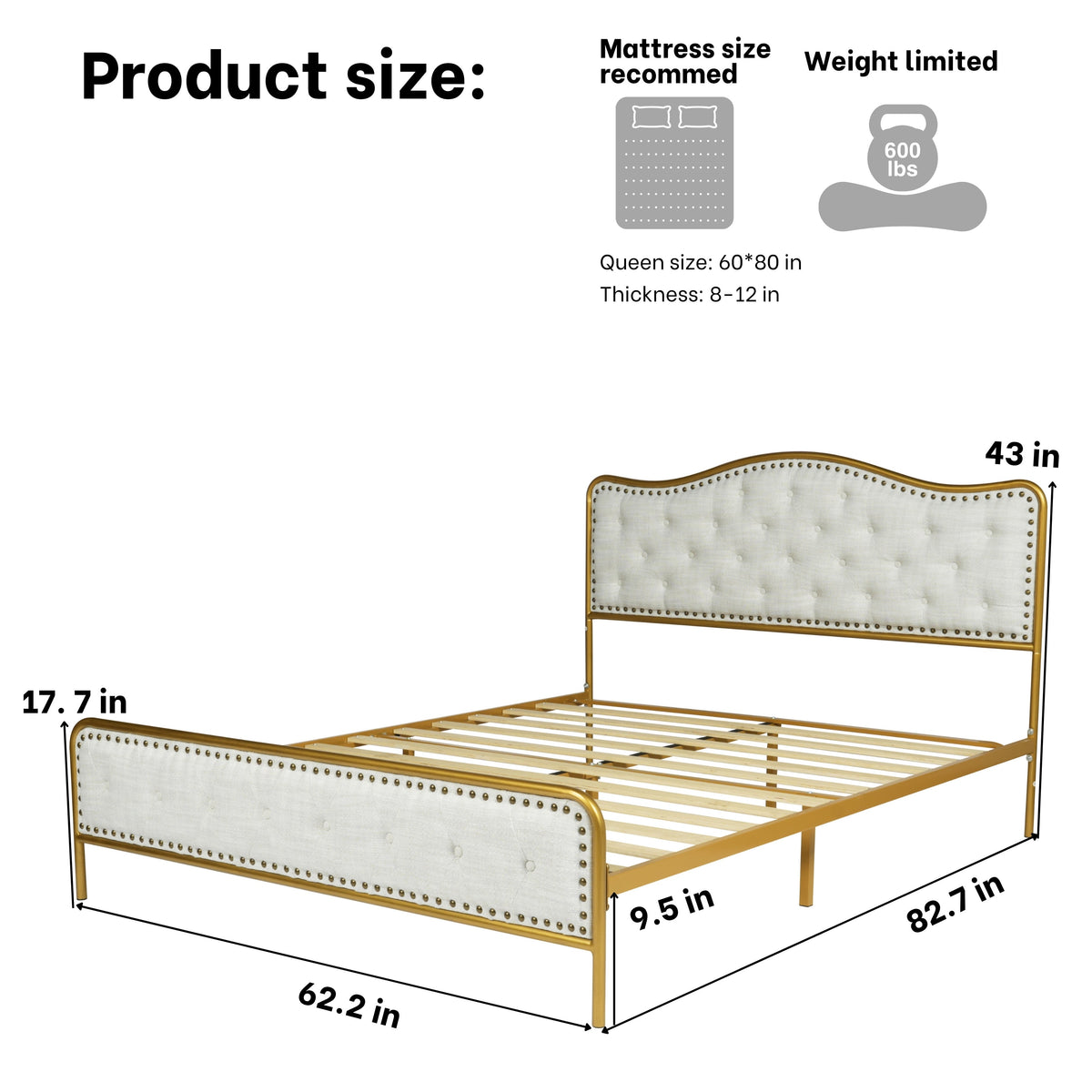 Merle Queen Beige Beds