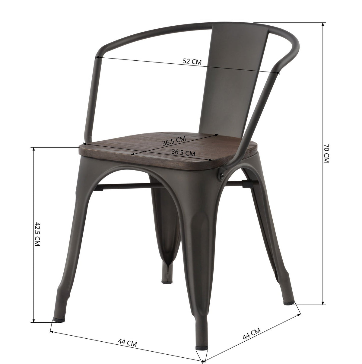 Mosan Gun Wood Dining Chair Dining Chairs