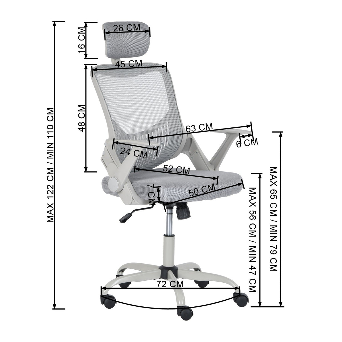 Musie Grey By Office Chairs