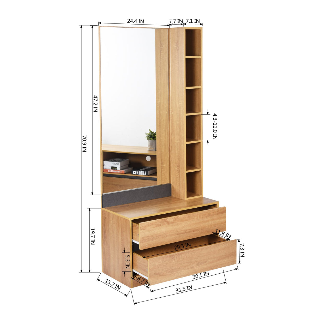 Pachon Dresser Makeup Vanities
