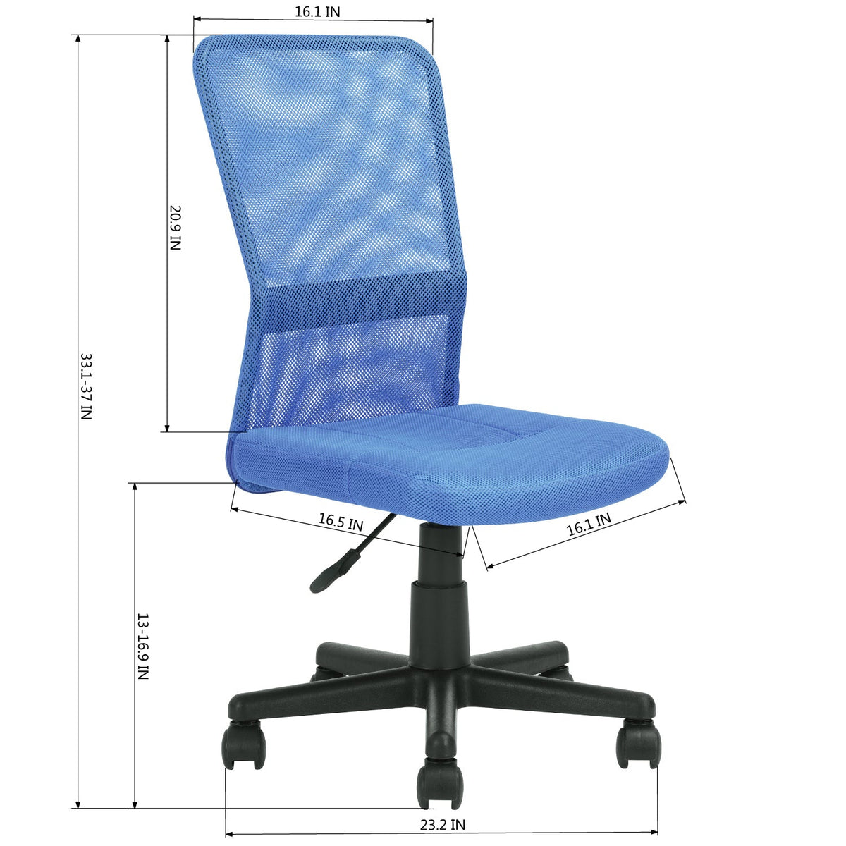 Paeroa Blue Office Chair