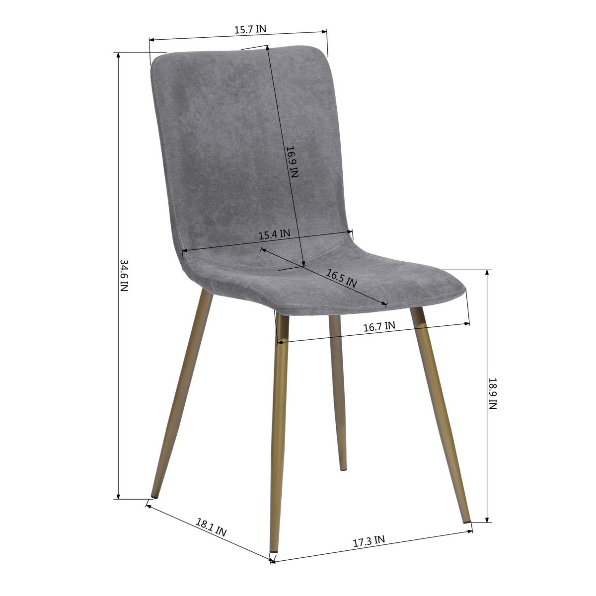 Scargill Dark Grey Dining Chairs