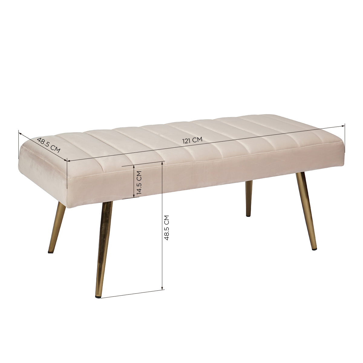 Theis Blush Ottomans