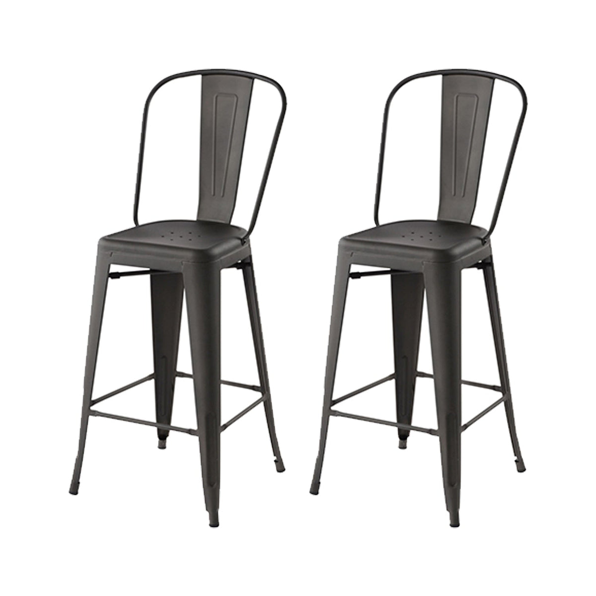 Thocar 29 Gun Metal Bar Stool