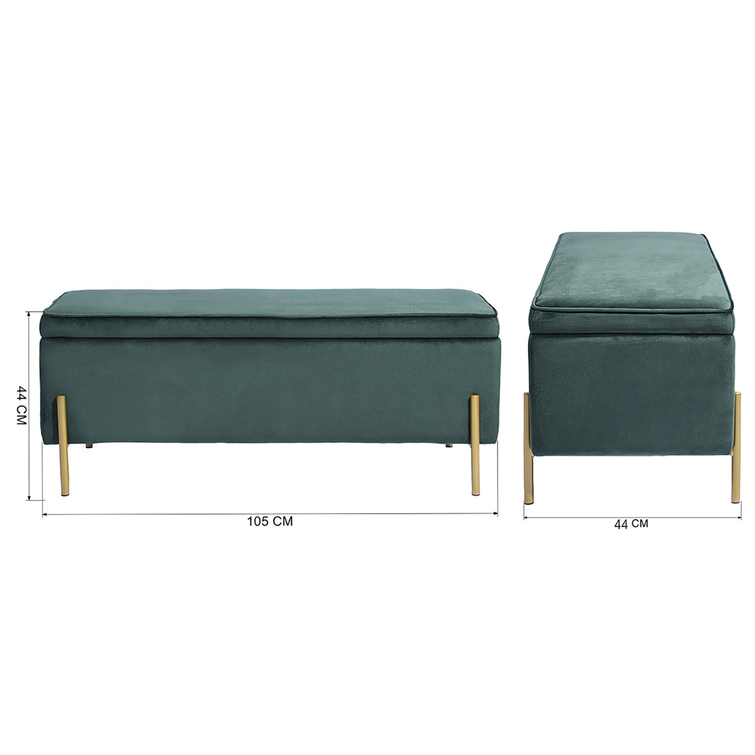 Tudor Green Ottoman