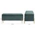 Tudor Green Ottoman