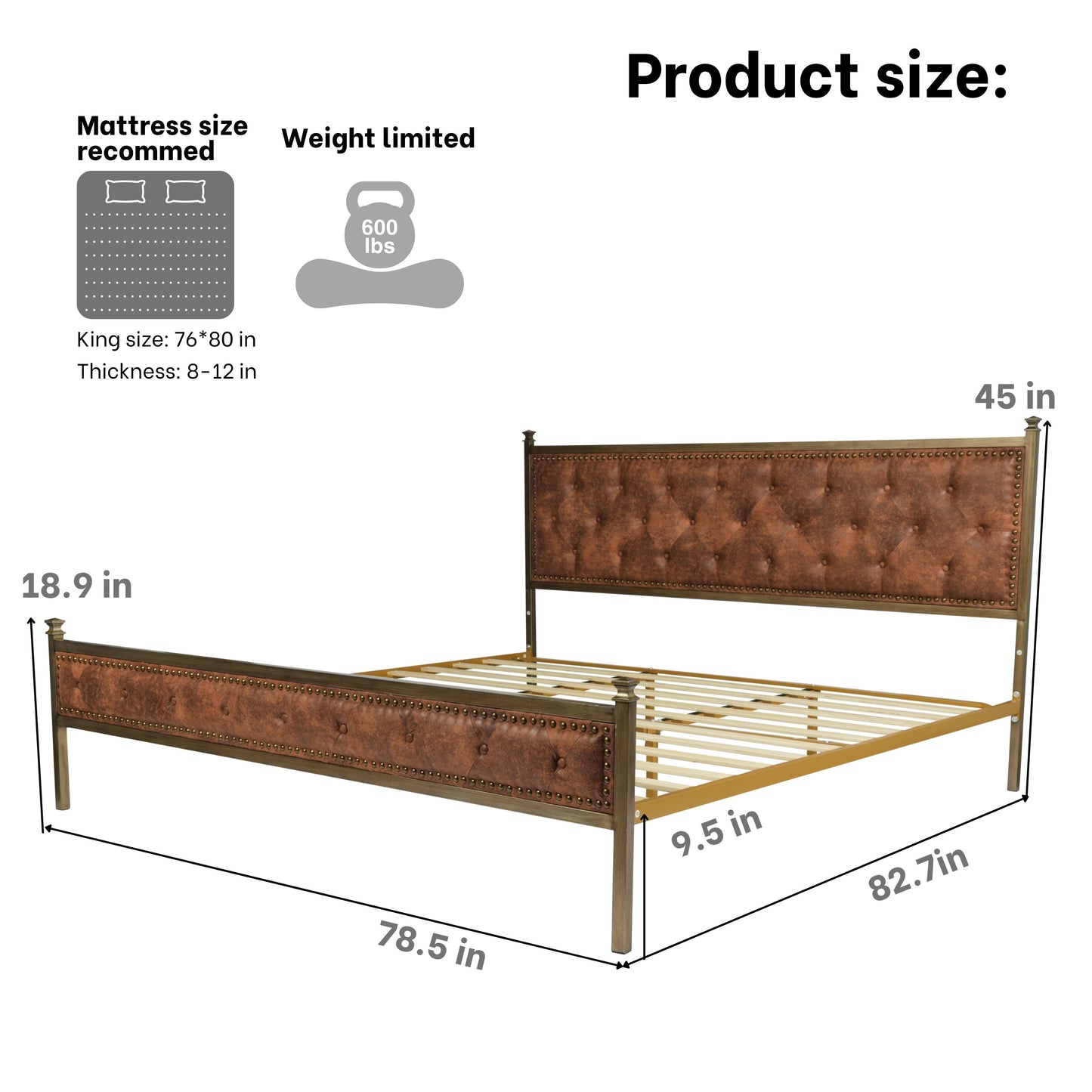 Veleda King Suede Beds