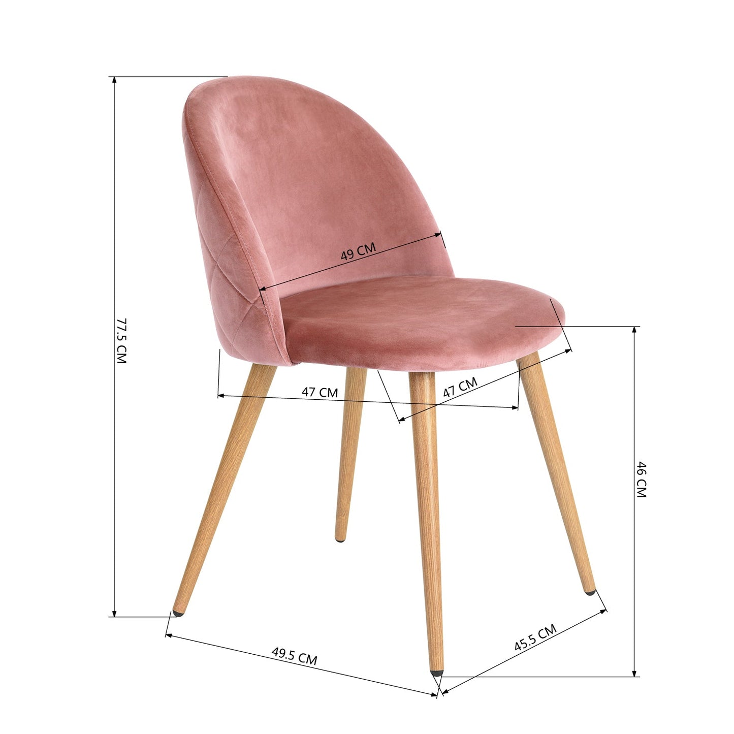 ZOMBA VELVET ROSE OAK LEG 2PCS NL (Copy)