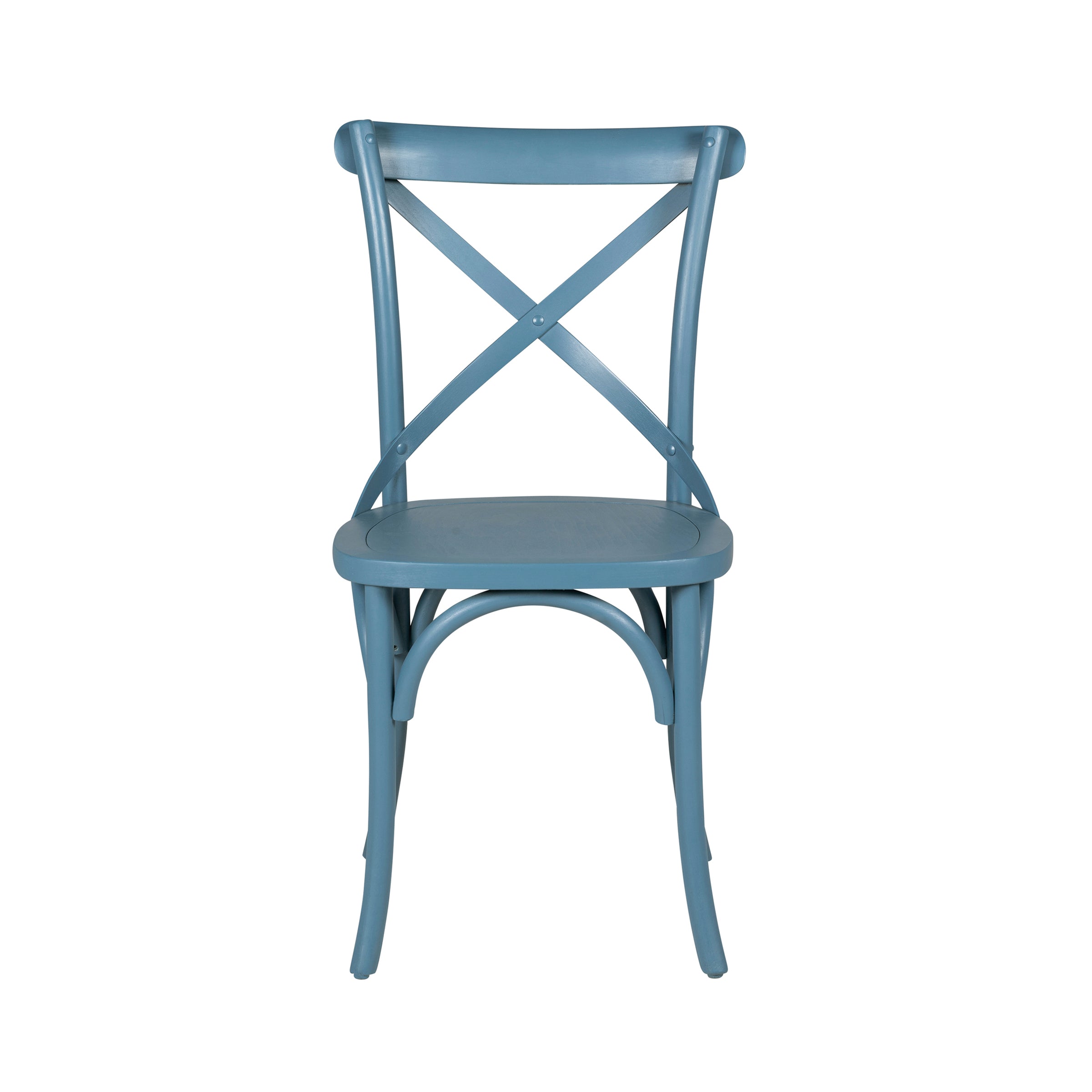 Modern Blue Beech Wood Dining Chair - TARA-BLUE