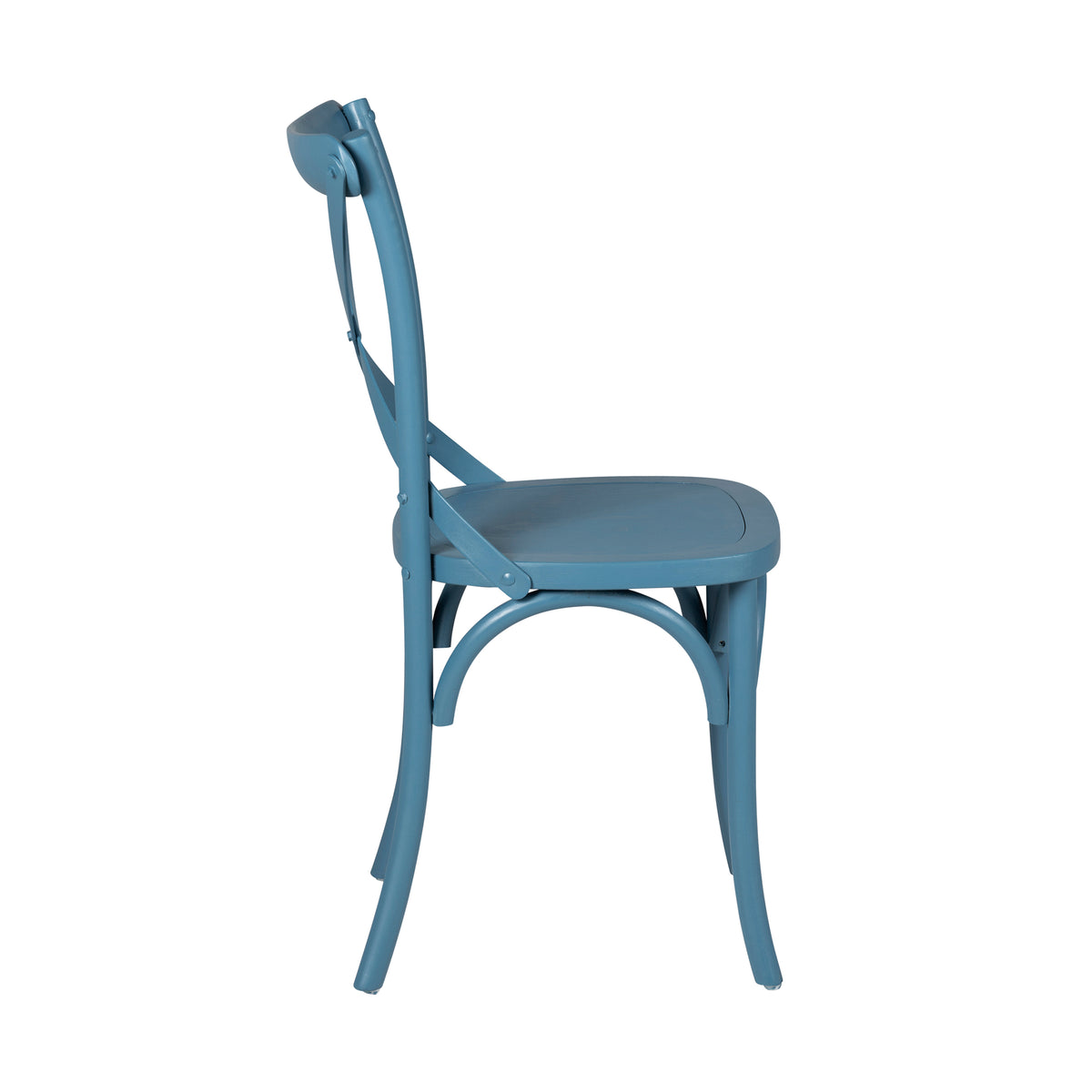 Modern Blue Beech Wood Dining Chair - TARA-BLUE