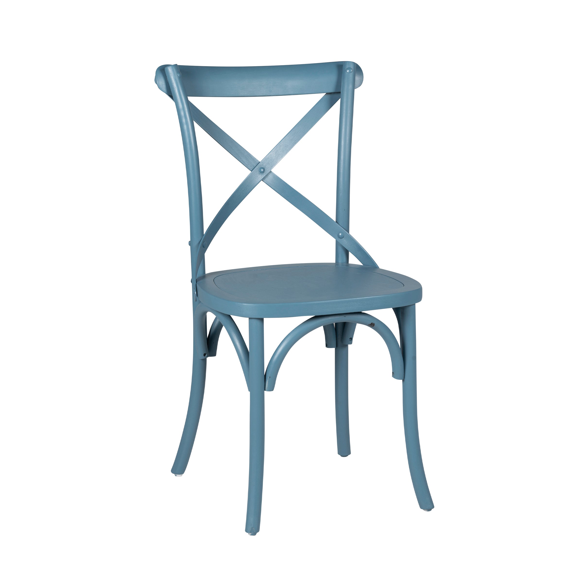 Modern Blue Beech Wood Dining Chair - TARA-BLUE