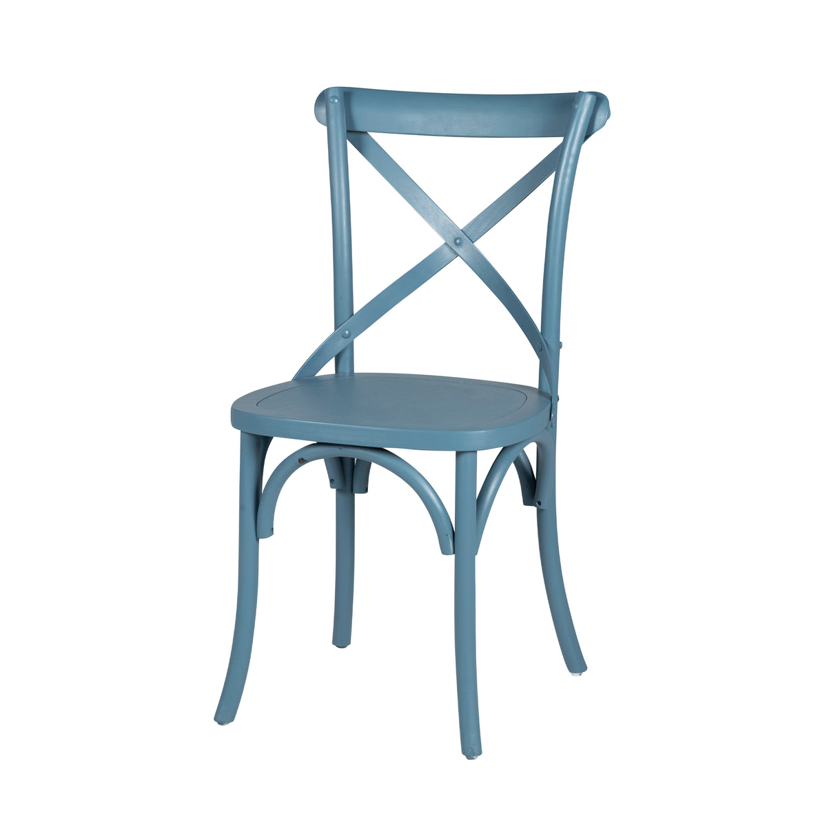 Modern Blue Beech Wood Dining Chair - TARA-BLUE