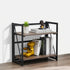 Backer 2 Levels Black Bookcases