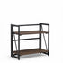 Backer 2 Levels Black Bookcases